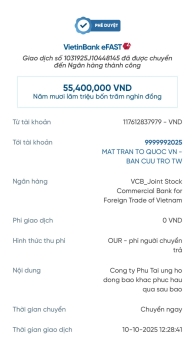 Vàng Phú Tài chung tay lan tỏa yêu thương đến đồng bào bị thiệt hại do bão lũ